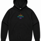 I Love Me Some Me Rainbow Embroidered Hoodie