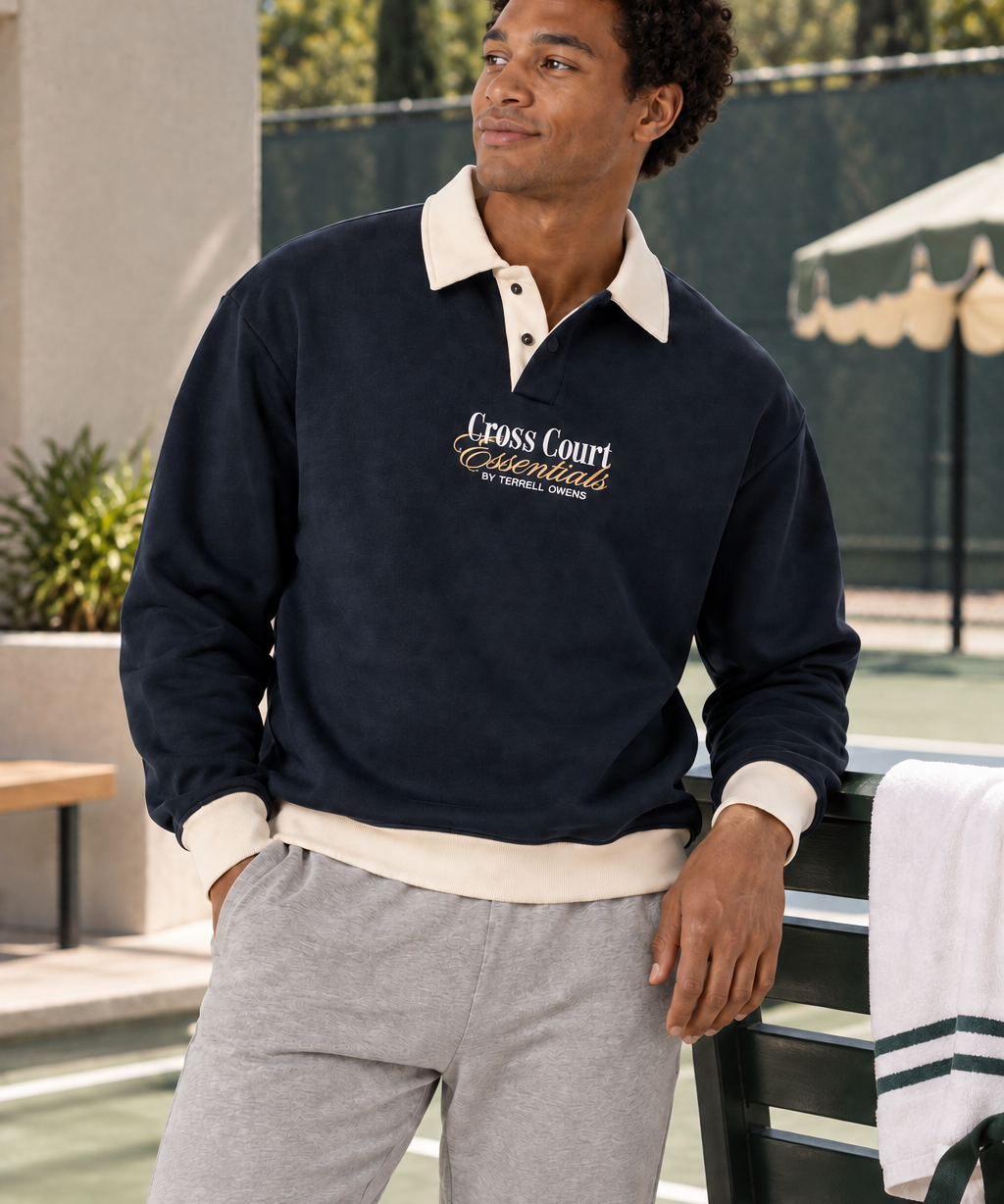 Signature Polo Sweatshirt – Cross Court Essentials